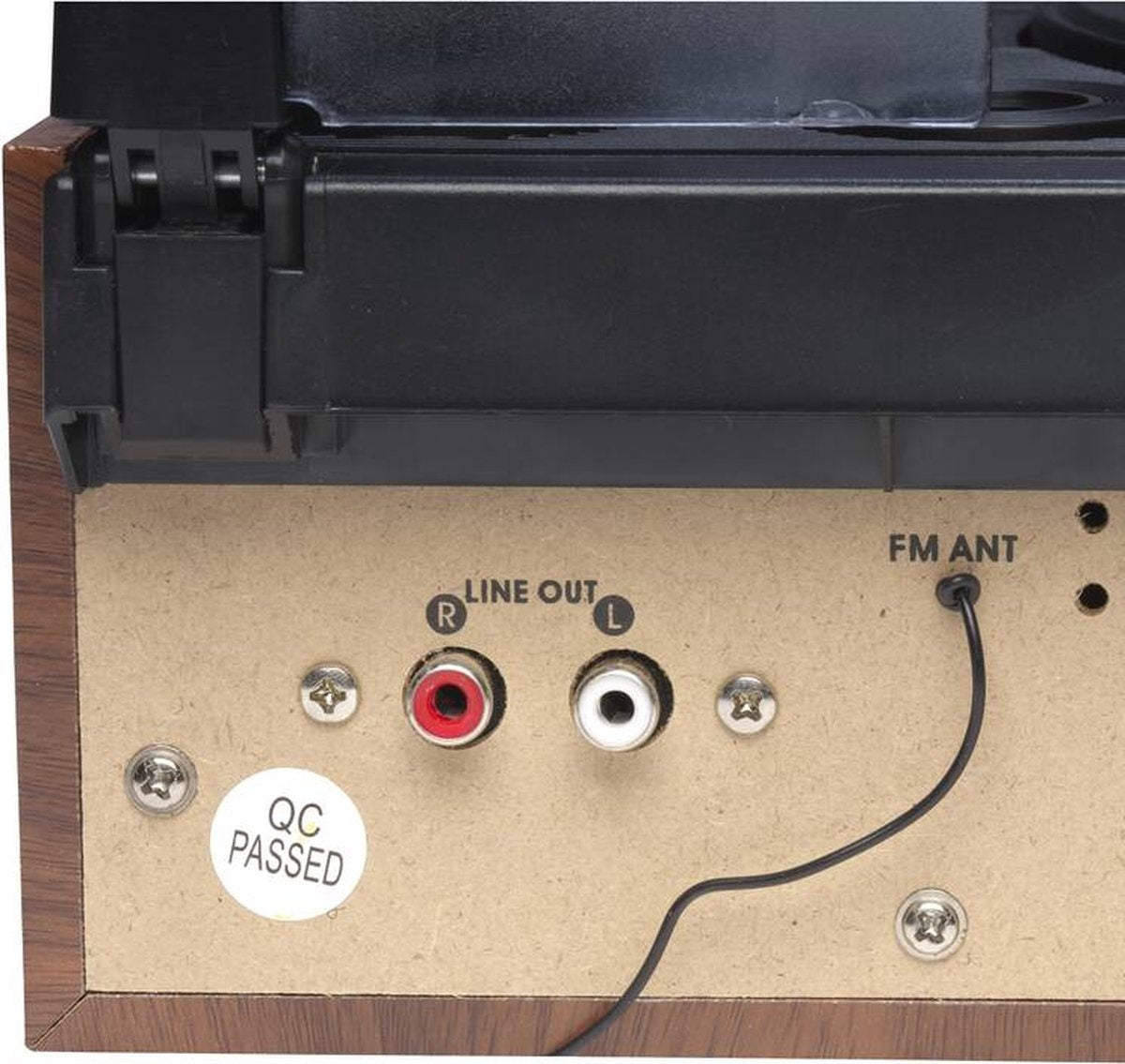Denver Retro platenspeler - Ingebouwde Speakers - FM Radio - Auto-stop Functie - AUX - Phono - VPR190