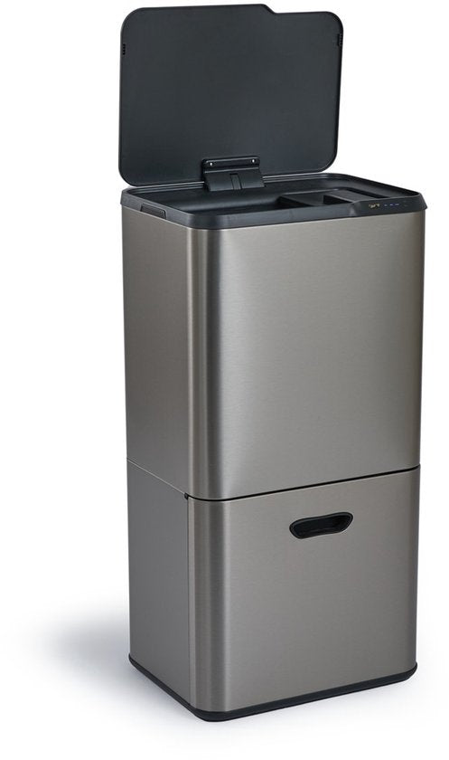 Umuzi Cleaning Prullenbak 63L - Sensor - Metaal Grijs - 30,5x41x78cm