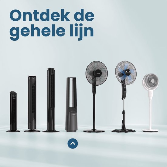 Auronic Torenventilator - Bladeless Model - Luchtkoeler - Vloerventilator - Stille Ventilator Staand - 101 CM - 6 Snelheden - Fan - Met Timer - 39 dB - Grijs