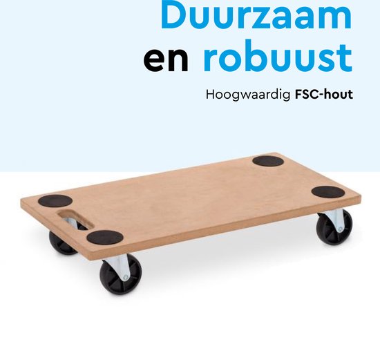 BRASQ Meubelroller - 200 KG - Met Zwenkwielen - Transporthulp - Meubelhondje - Transportroller - Meubeltransporter - Meubelverplaatser