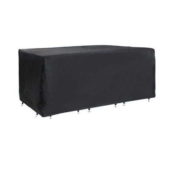 Tectake - Tuinmeubelset - 8 persoons - Zwart