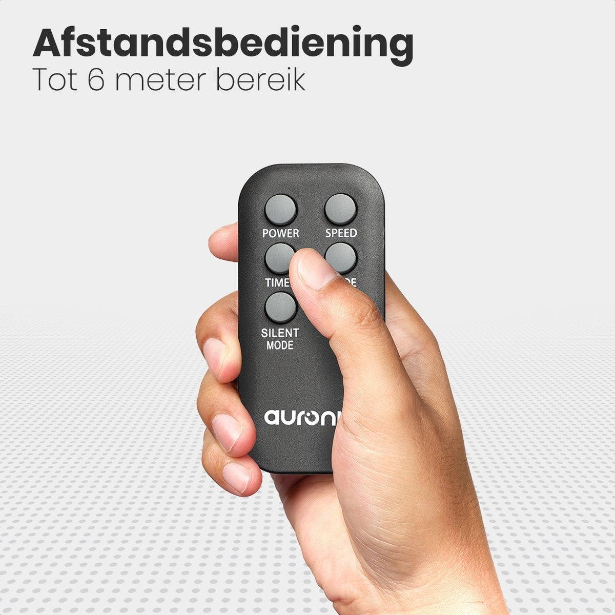 Auronic Torenventilator - Staande Ventilator met Afstandbediening - Timer - 55W - 45dB - 118cm - Zwart