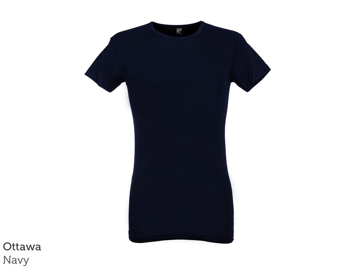 Alan Red Basic T-Shirt - 4-Pack - maat L - Zwart
