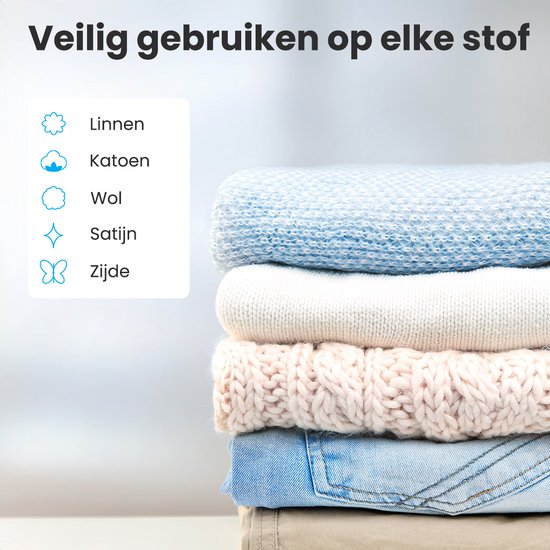 Auronic Kledingstomer - Stoomapparaat - Handstomer voor Kleding en Meubilair - 300ml - Zwart