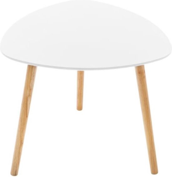 Atmosphera Créateur d'intérieur® koffietafel in set van 3 - salontafel - wit - hout - eik - woonkamer living
