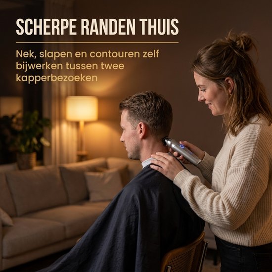 Tondeuse Mannen Hoofdhaar - Trimmer Set voor Hoofd en Baard - Baardtrimmer en Haartrimmer - USB C