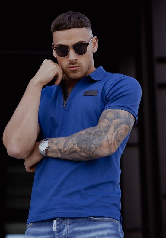AB Lifestyle - Platinum Polo | Navy Peony - Heren - Maat: XS