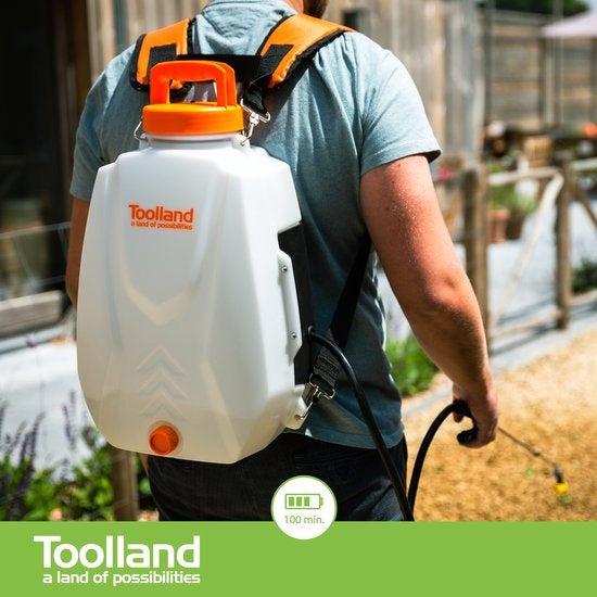 Toolland Rugsproeier Met Herlaadbare Batterij - 12 L