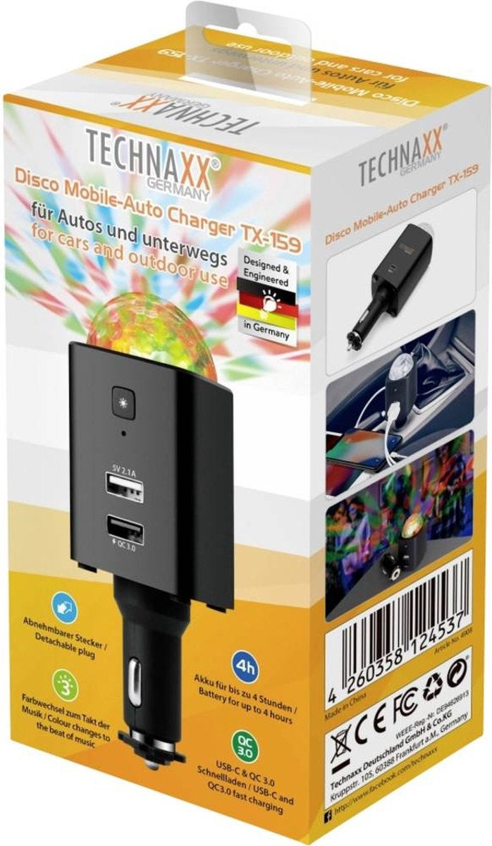 Technaxx Autolader en Discobal 2-in-1