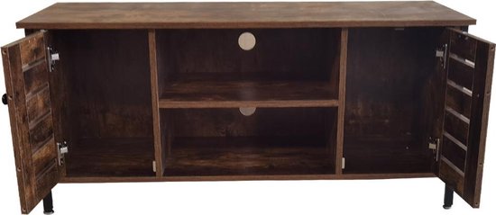 Tv meubel kast Stoer - televisie dressoir industrieel - 110 cm breed