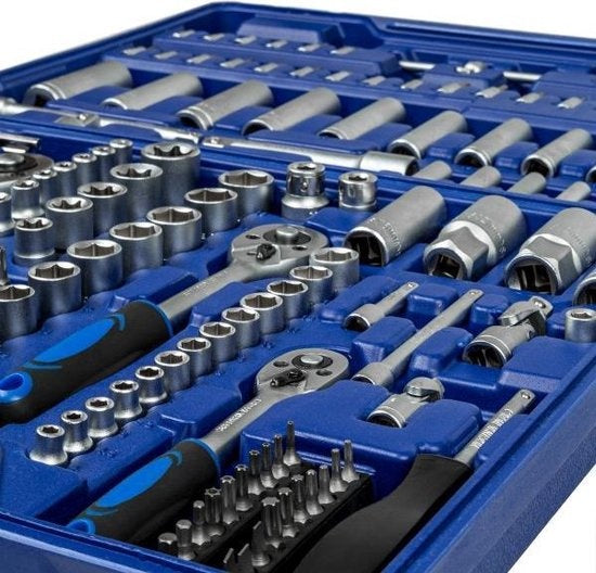 tectake Dopsleutelset 171-delig - 1/4", 3/8" en 1/2"
