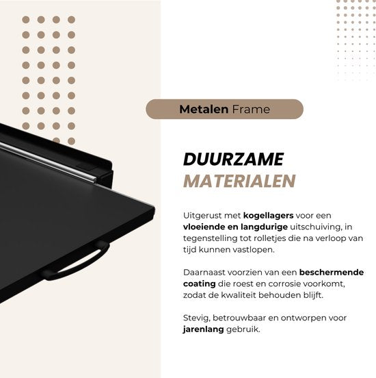 Dastium Home - Zwarte Stapelkit Wasmachine en Droger - Stapelset Wasmachine en Droger - Tussenstuk Wasmachine en Droger - Universeel - Zwart