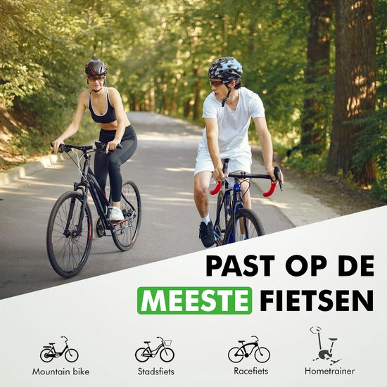 Travelhawk Fietszadel - Stadszadel - Extra Comfortabel - Ventilerend - Unisex - Zwart