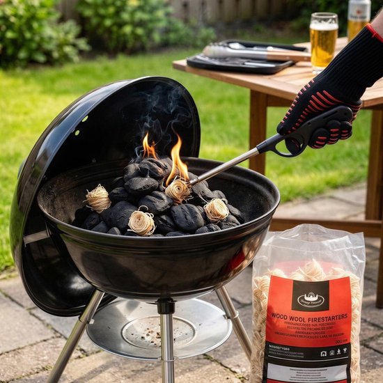 Fancy Flames Aanmaakwokkels - 300x - vurenhout en plantaardige was - rook en geurloos - barbecue