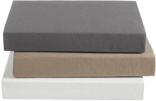 Ambiante - Jersey - Boxspring Hoeslaken - 180x200 cm - Wit