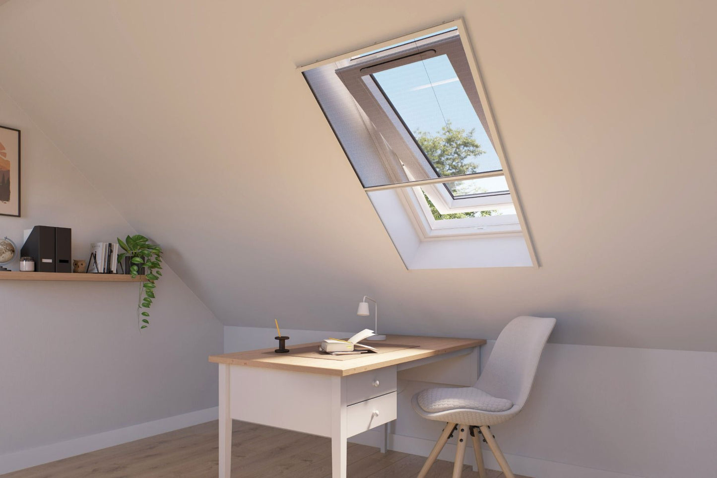 Bruynzeel S500 Plissé Raamhor - Wit - 103 x 155 CM