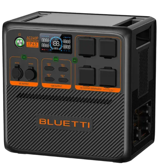 Bluetti Draagbare accu 1843Wh - Max. 3600W – Grijs – 42 x 29,4 x 41 cm
