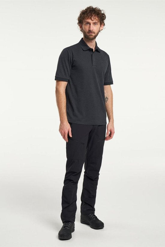 Tenson TXlite Melange Polo 465018060 - Zwart - 3XL