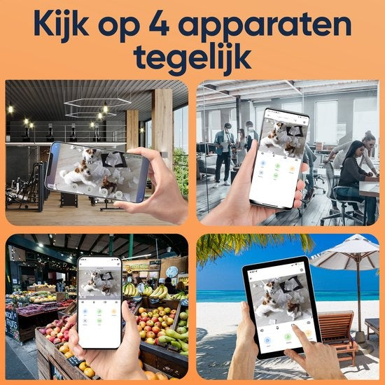 1080P Huisdiercamera met App - 360° Honden Camera - Hondencamera - Huisdier / Pet Cam - Voor Hond / Dog / Kat / Huisdieren