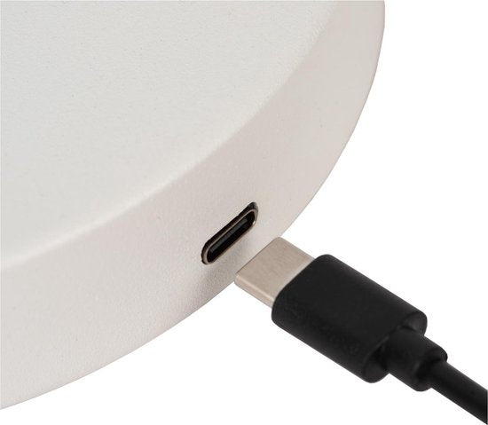 Lucide STIRLING - Oplaadbare Vloerlamp - Accu/Batterij - LED 3 StepDim - 1x3W 2700K - Wit