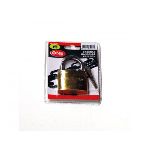 Onetools padlock met sleutels – stevig stalen hangslot