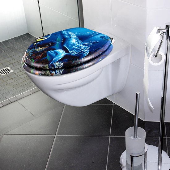WC Bril Dolfijn – Sotf Close Antibacterieel – MDF 150kg