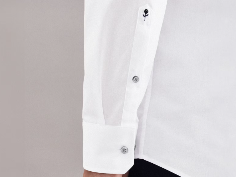 Seidensticker Spread Kent Business Shirt Heren - Maat 38 - Kleur Wit-665 - Regular of Slim Fit - 100% Katoen - Non-Iron - Normale Mouwlengte