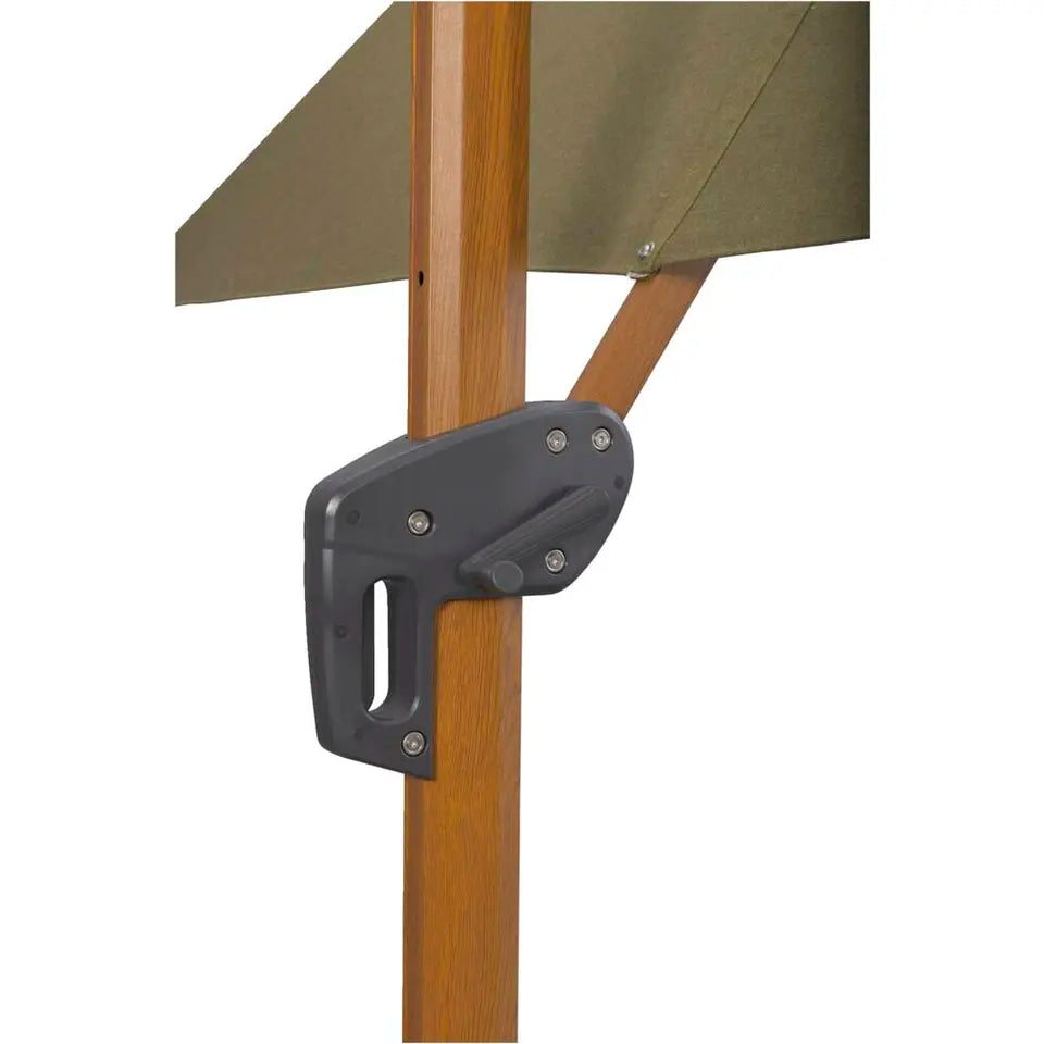 Zweefparasol Nancy - Groen - 300x300 cm - 360° Draaibaar met Standaard