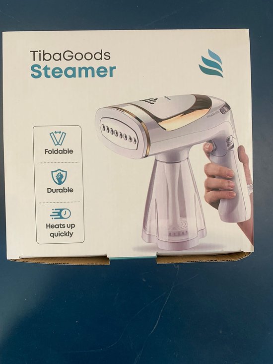 TibaGoods TIBA Kledingstomer - 1600 W - 250ml - Wit - 25x23x12 cm