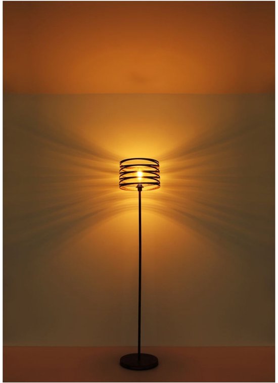 Vloerlamp MARCO Metaal 158.0cm Matt zwart | Roest E27 1-Lichts