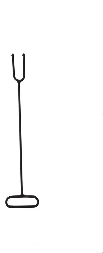 BBQ Collection Vuurkorf met Vonkenscherm - Tuinhaard 44,5 x 72,5 cm - Buitenhaard met Pook - Houtkachel voor Tuin en Terras - Vuurschaal voor Buiten - Carbon Staal