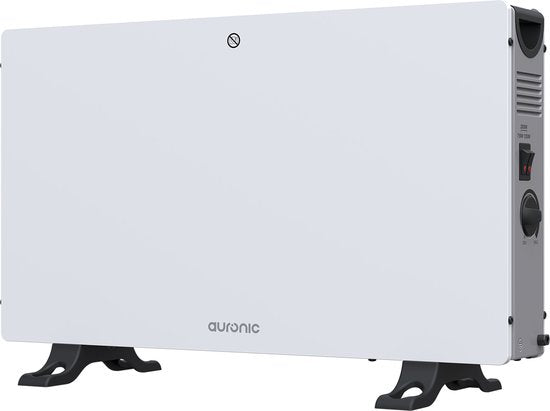 Auronic Convectorkachel - 2000W - Elektrische kachel - Slaapkamer, Woonkamer of Thuiswerken - Heater - Wit