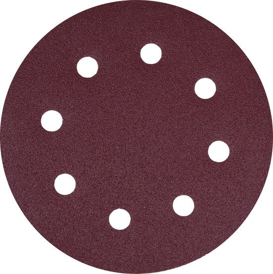 VONROC Schuurpapier set – 180MM – 25 stuks – Voor schuurmachines – Incl. klittenbandbevestiging