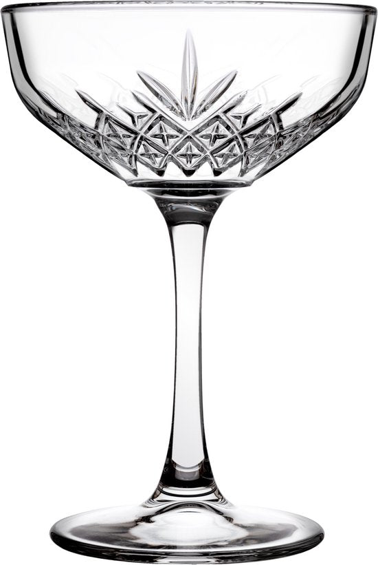 Pasabahce - Champagnecoupe - Timeless - 25,5 cl - Champagneglazen set - 4 stuks