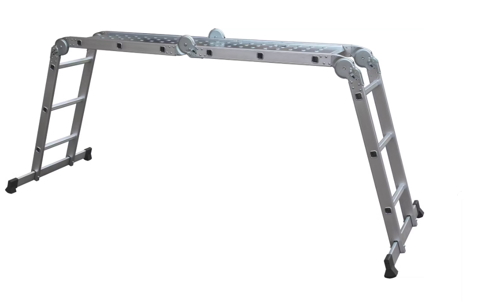 Batavia Aluminium Multifunctionele Ladder 4x3 sporten - Hoogte 165 cm | Werkhoogte 339 cm - Compact 90x33,5x25 cm