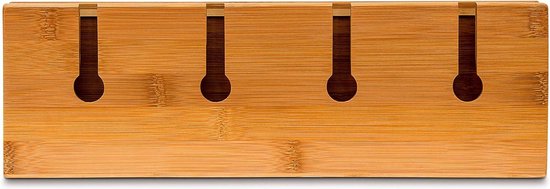SoBuy - Wandgemonteerd wijnrek met glazenhouder - 17x37x115 cm