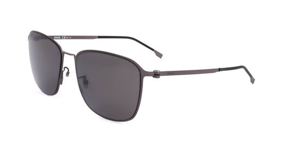Hugo Boss Zonnebril Matte Brown Ruthenium 55-22-150 Man