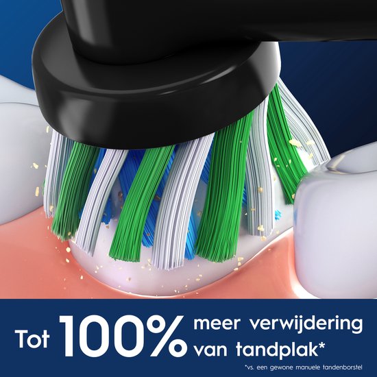 Oral B - 10x Opzetborstels - Cross Action Black