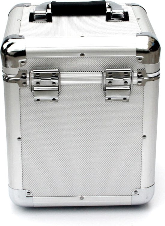VVD Gaming - Afsluitbare opberg koffer - 21,5 x 21 x 26 cm - Zilver