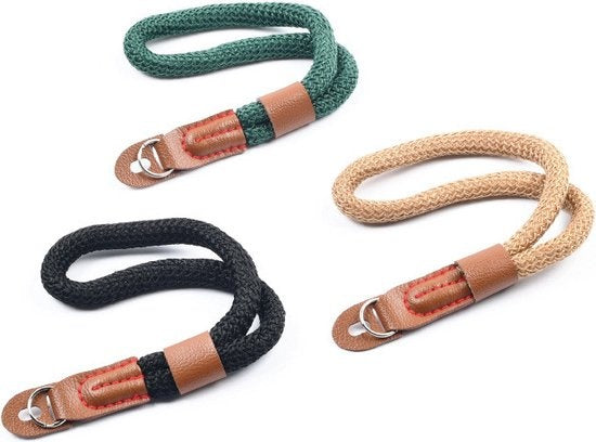 Garpex® Camera Hand Strap - Camera Polsband - Grip Strap - Camerariem - Universeel - Groen