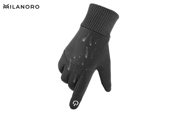 Milanoro - Water- en winddichte handschoenen - Zwart - L
