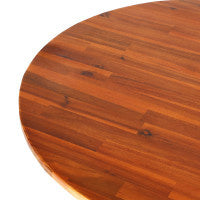 Casaria Statafel \\u2013 Acaciahout Inklapbaar 110cm Hoog \\u2013 Rond \\u00d880 cm