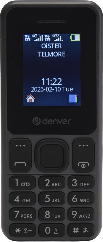Denver Senioren Mobiele Telefoon 4G - GSM - Smartphonevrij opgroeien - FM Radio - Dual Sim - Simlockvrij - Model 2026 - FAS1880L