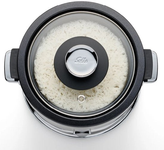 Solis Rice Cooker Multi 8162 - Rijstkoker en Stoomkoker - Voor Alle Soorten Rijst - Stoompan voor Rijst, Groente, Vis en Meer - 650 W - 1.2L