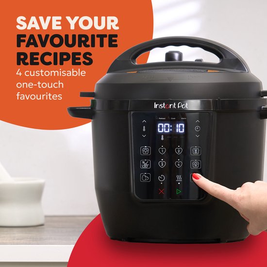 Instant Pot Rio 5,7L Multicooker - 7-in-1 Snelkookpan - Slowcooker - Stomer - Yoghurtmaker - Tot 6 Porties - Verbeterde Stoomafgifte