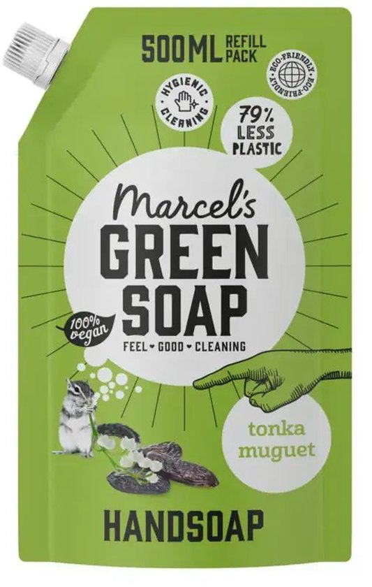 Marcel's Green Soap Handzeep Navulling - Tonka & Muguet - 500 ml