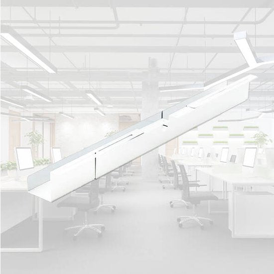 BRASQ Verstelbare Kabelgoot Wit - Kabel Organiser - Kabelgoot bureau - Kabelhouder - Kabelmanagement - Universeel
