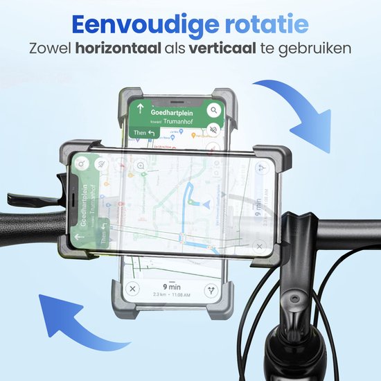 Garpex® Telefoonhouder Fiets & Motor – 360° Draaibaar – Schokbestendig – Universele Smartphonehouder – Anti Vibratie – Waterbestendig