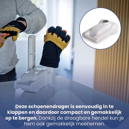 Nexxt Compacte Elektrische Schoenendroger – Schoenverfrisser – Shoe Dryer - Doodt Bacteriën en Voorkomt Geuren – Max. 42 °C – 150W