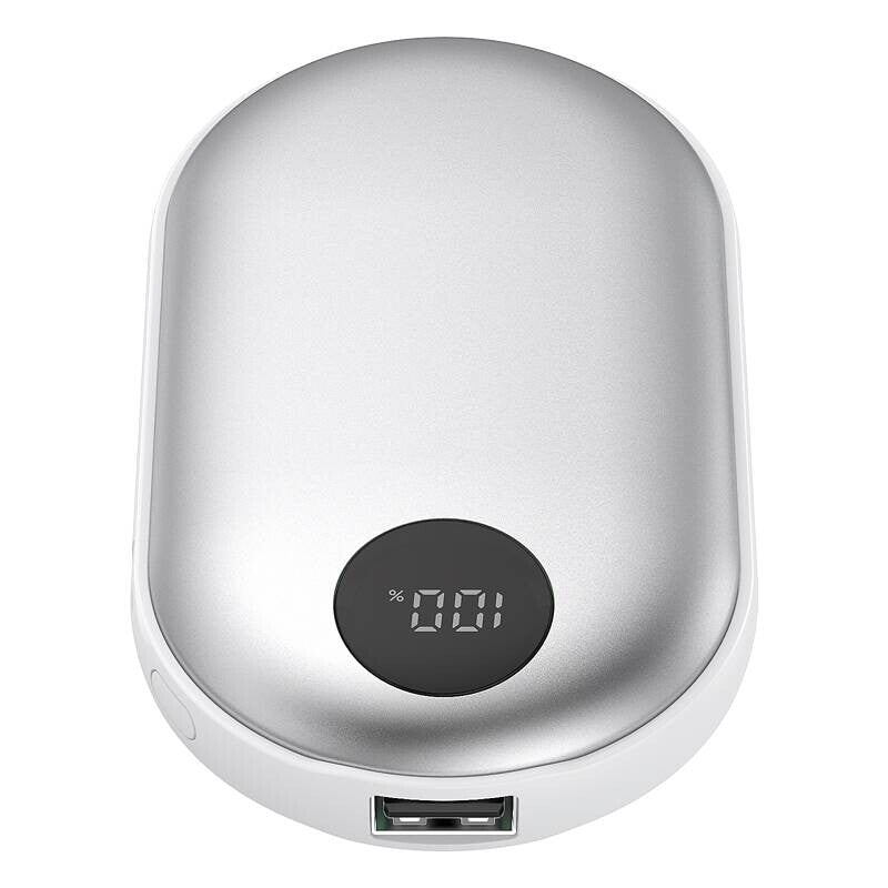 Denver Powerbank met Handwarmer 2-in-1 PBH-4003S - Zilver - 4000mAh